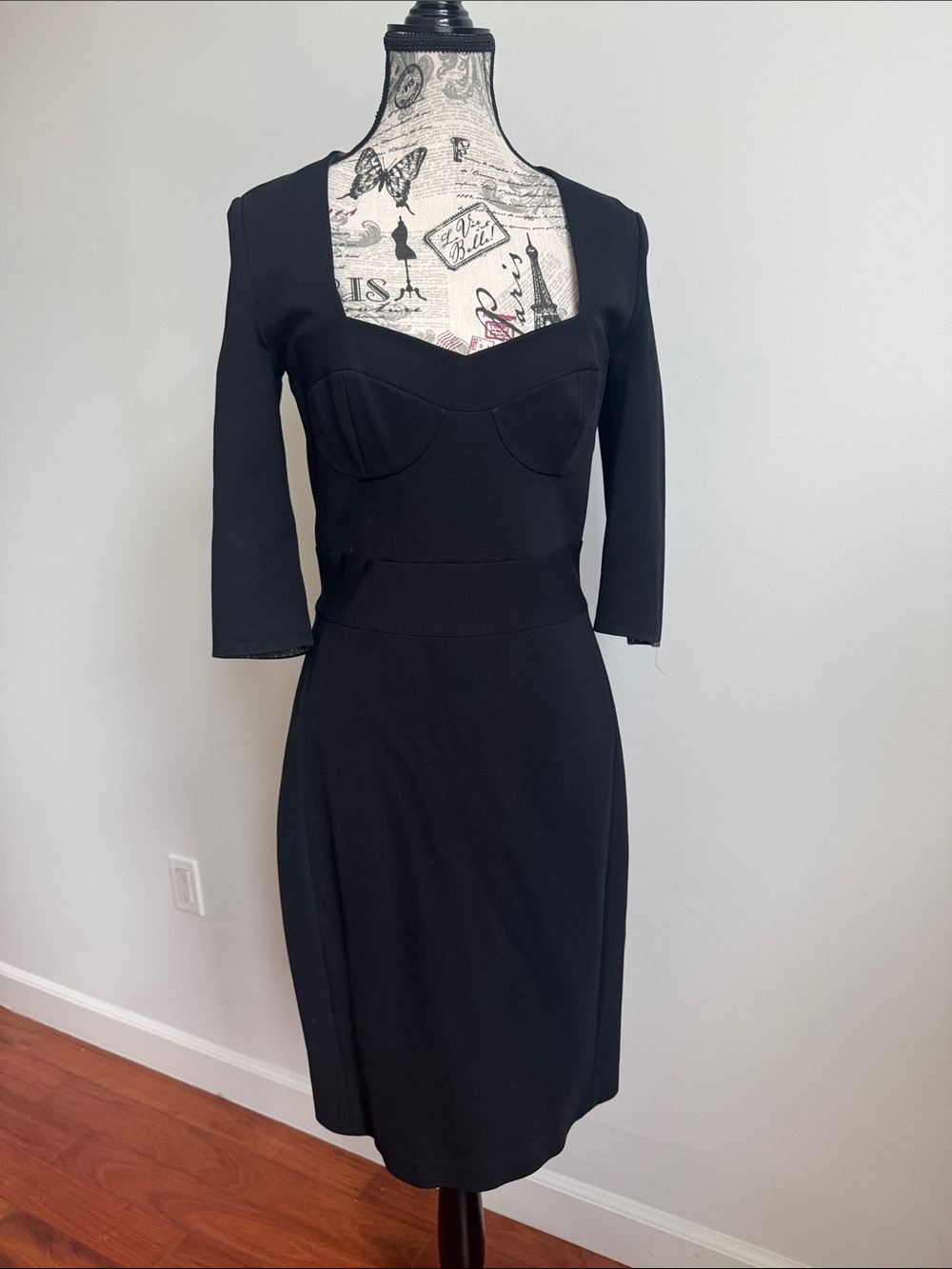 Classic Ports 1961 Black Sweetheart Sheath Dress